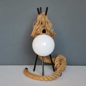 Πορτατίφ με σχοινί - Ε27 λαμπτήρας