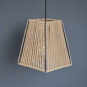 Κρεμαστό φωτιστικό με σχοινιά Ε27 μονόφωτο