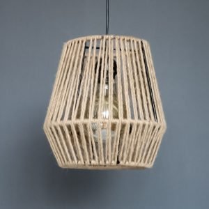 Κρεμαστό φωτιστικό με σχοινιά Ε27 μονόφωτο