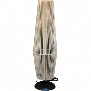 Επιδαπέδιο φωτιστικό με σχοινιά σε σχήμα χωνί