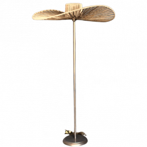 Επιδαπέδιο φωτιστικό σχήμα καπέλο με σχοινιά