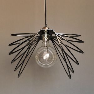 Μονόφωτο φωτιστικό οροφής με ακτινωτές λάμες plexiglass