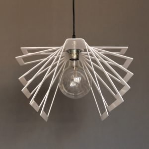 Μονόφωτο φωτιστικό plexiglass σε λευκή απόχρωση