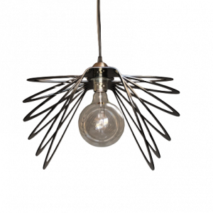 Μονόφωτο φωτιστικό οροφής με ακτινωτές λάμες plexiglass