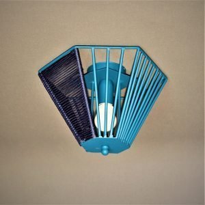 Aιγαιοπελαγίτικη πλαφονιέρα οροφής σε μπλε χρώμα