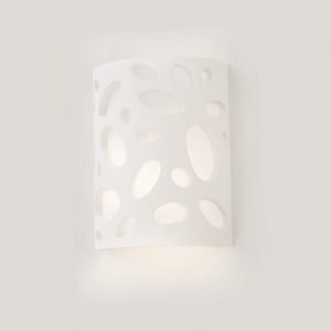 Επιτοίχιο φωτιστικό λευκό από γύψο