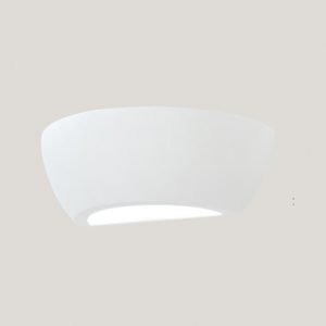 Επιτοίχιο φωτιστικό λευκό από γύψο