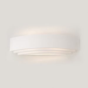 Επιτοίχιο φωτιστικό λευκό από γύψο