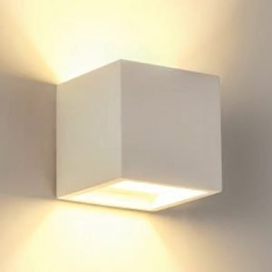 Επιτοίχιο φωτιστικό λευκό από γύψο