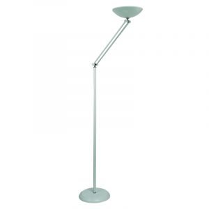 Επιδαπέδιο φωτιστικό από λευκό μέταλλο