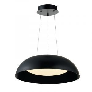 Κρεμαστό φωτιστικό από μαύρο μέταλλο και ακρυλικό