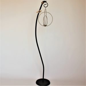 Επιδαπέδιο κυροπήγιο φωτιστικό μαύρο - χρυσό