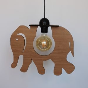 Παιδικό φωτιστικό κρεμαστό ξύλινο ελέφαντας