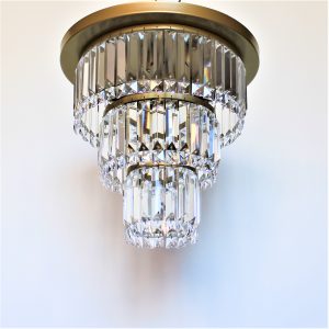 Φωτιστικό οροφής εξάφωτο G9 με κρύσταλλα