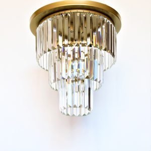 Φωτιστικό οροφής εξάφωτο με κρύσταλλα