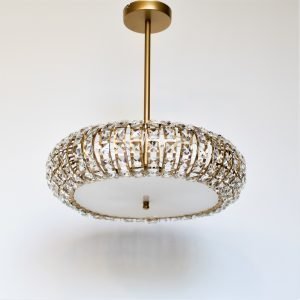 Φωτιστικό οροφής εξάφωτο με κρύσταλλα