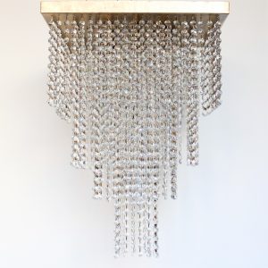 Φωτιστικό οροφής εξάφωτο G9 με κρύσταλλα