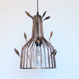 Μεταλλικό φωτιστικό με φύλλα ελιάς