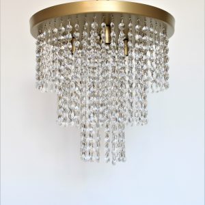 Κυκλικό φωτιστικό οροφής με κρύσταλλα