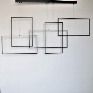 Φωτιστικό οροφής LED σε μαύρη απόχρωση